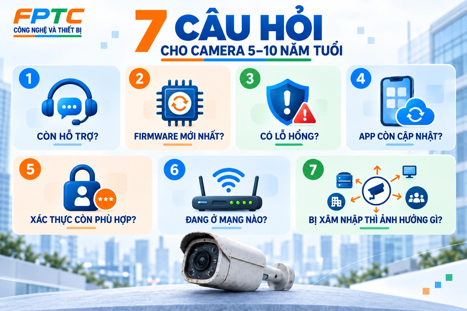 Camera Vẫn Chạy Tốt 5–7 Năm Có Nên Tiếp Tục Dùng? Rủi Ro Không Chỉ Nằm Ở Chất Lượng Hình Ảnh