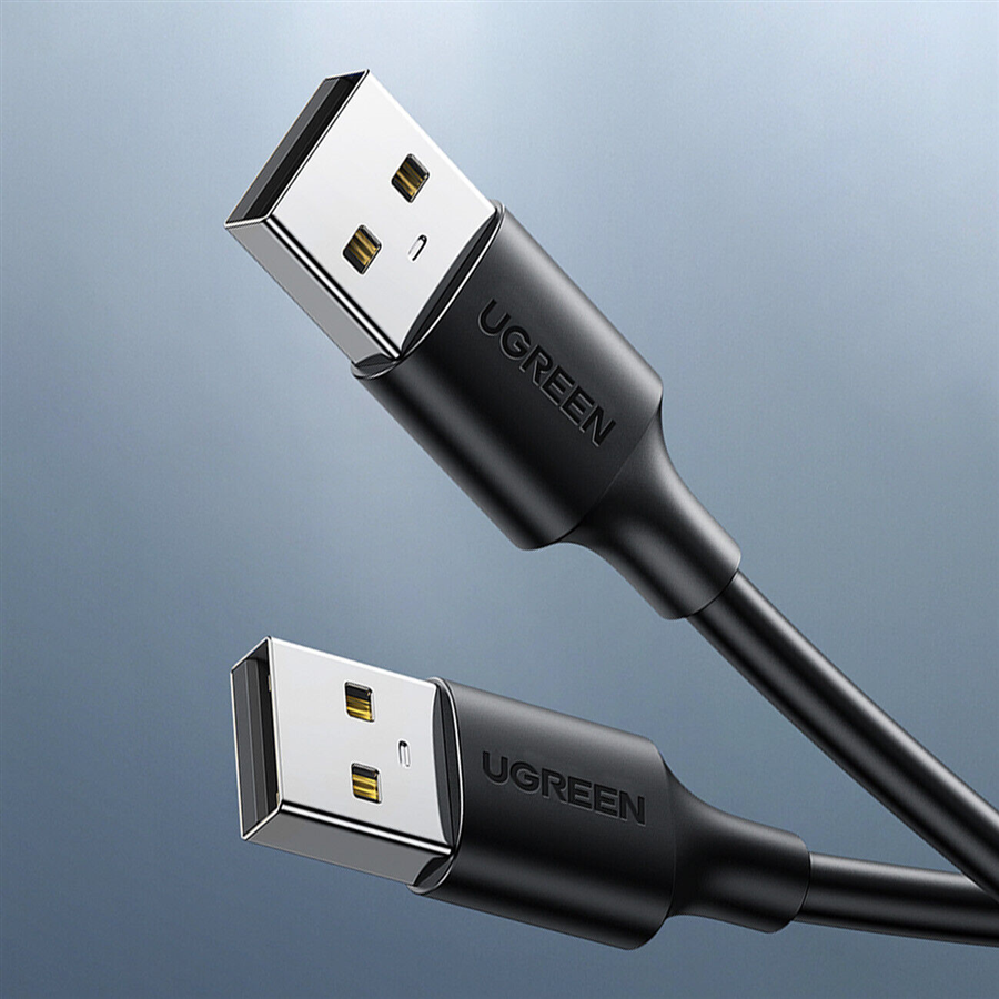 Dây cáp truyền dữ liệu 2 đầu USB 2.0 dài 0.5M UGREEN US102 10308 Màu Đen