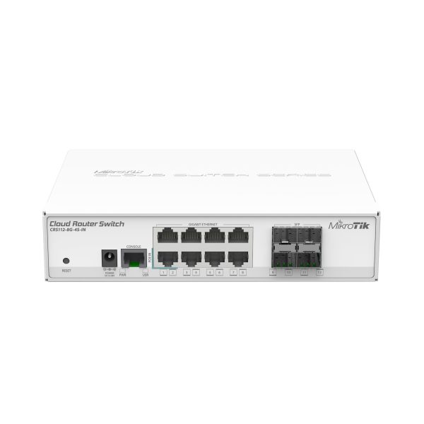 Mikrotik CRS112-8G-4S-IN – Bộ chuyển mạch 8 cổng đồng 10/100/1000BASE-T