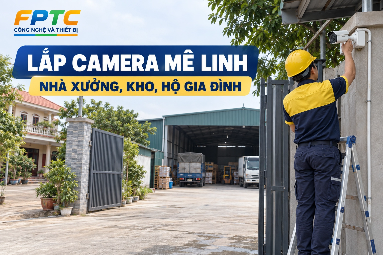 Lắp Camera Mê Linh – Nhà Xưởng, Kho, Hộ Gia Đình