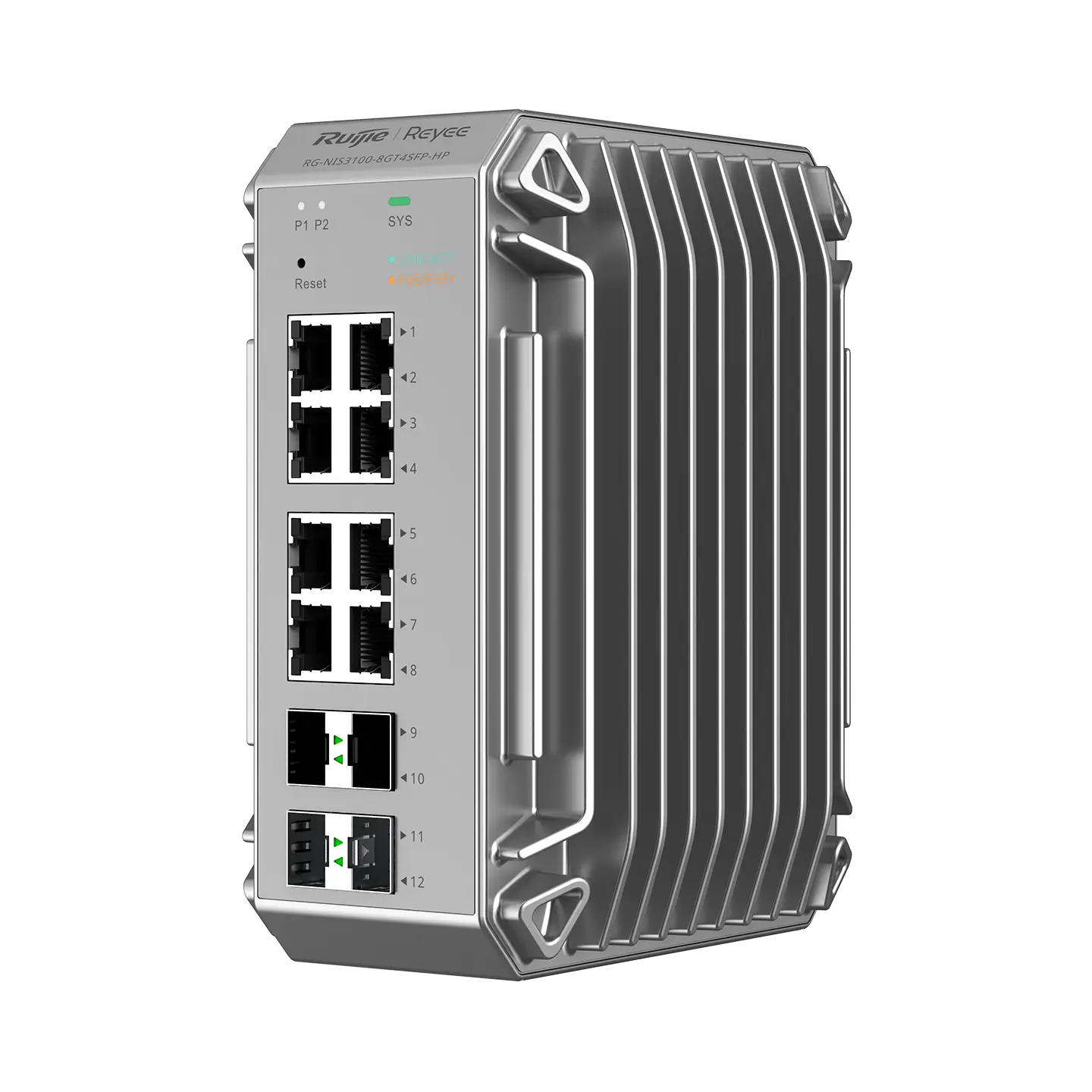 Switch công nghiệp 8 cổng Reyee RG-NIS3100-8GT4SFP-HP