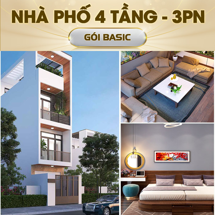 Gói Basic Nhà thông minh Lumi cho nhà phố 4 tầng 3 phòng ngủ