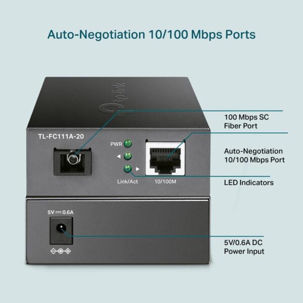 10/100 Mbps WDM Media Converter TP-LINK TL-FC111A-20