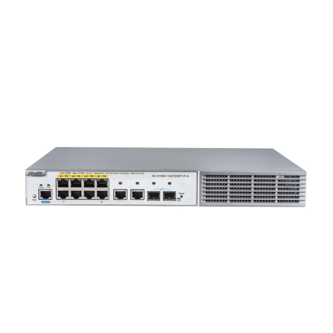Switch Ruijie XS-S1960-10GT2SFP-P-H ổ chia mạng 8 Cổng 10/100/1000BASE-T