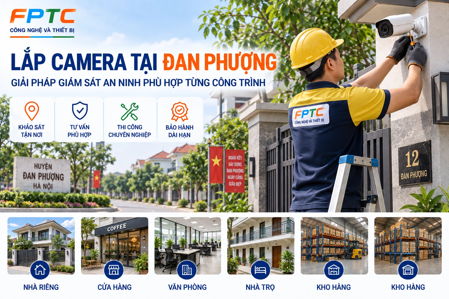 Lắp Đặt Camera Tại Đan Phượng – Khảo Sát Nhà Ở, Cửa Hàng, Kho Xưởng