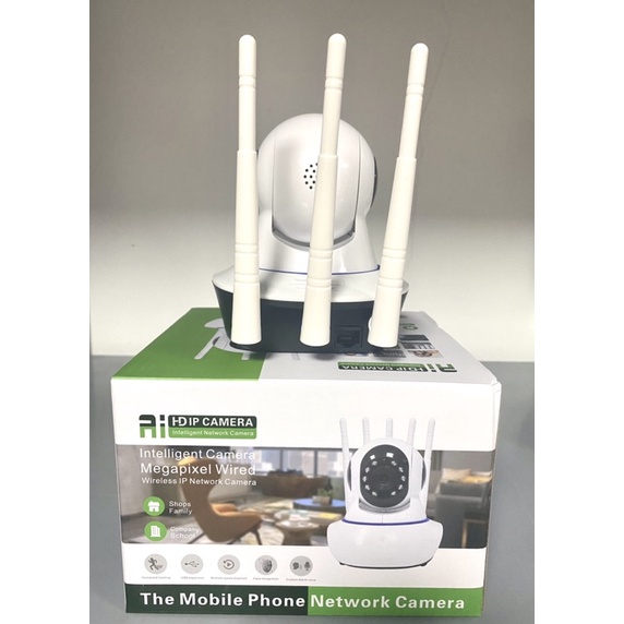 Camera wifi trong nhà xoay 360 độ CARECAM 3 râu R8 2.0MP