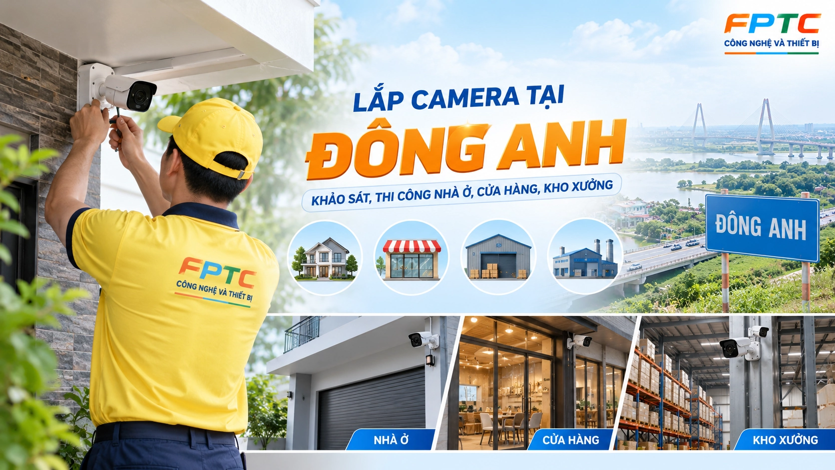 Lắp Camera Tại Đông Anh – Khảo Sát, Thi Công Nhà Ở, Cửa Hàng, Kho Xưởng