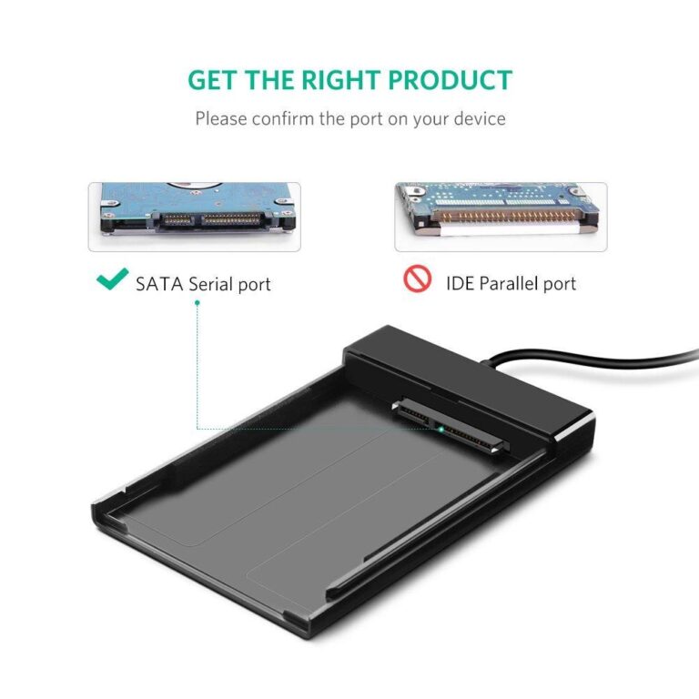 Hộp đựng ổ cứng 2,5 inch USB 3.0 chính hãng Ugreen 30848 dây rời