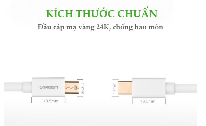 Dây cáp chuyển đổi mini DisplayPort đực sang mini DisplayPort đực UGREEN MD111 10429