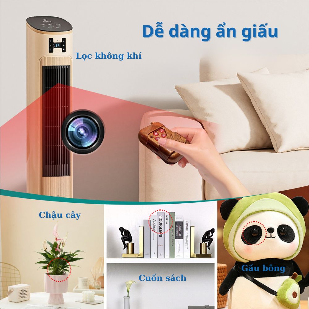 Camera Mini S10 Siêu Nhỏ Điều Khiển Từ Xa, Pin 15h, FHD