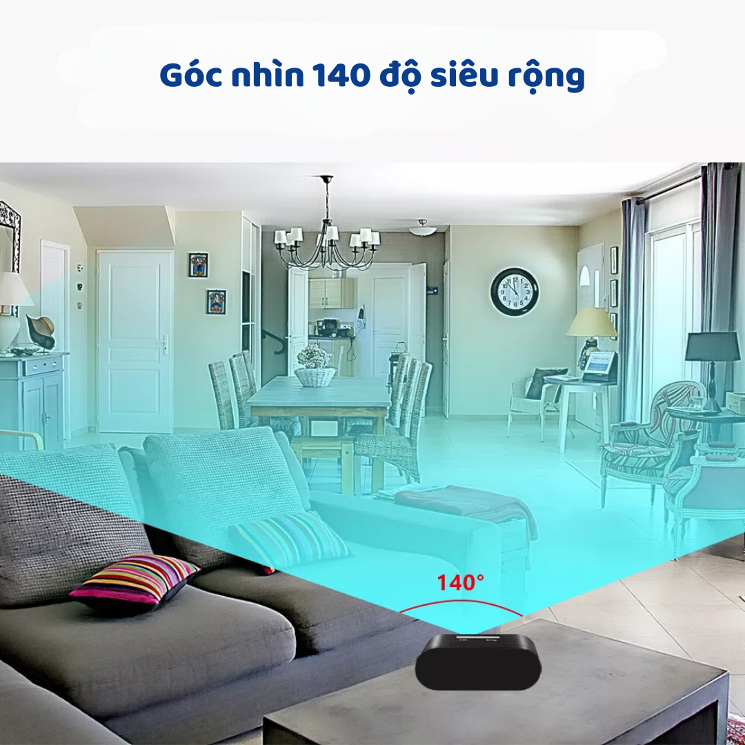 Camera Đồng Hồ Đặt Bàn K2-Look - Hình Ảnh FHD - Phát Hiện Chuyển Động - Hồng Ngoại Ẩn