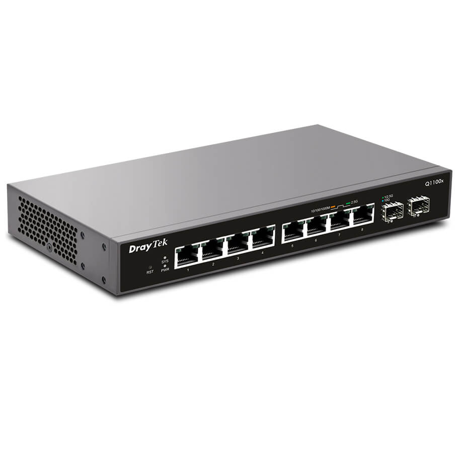 Smart Managed Switch 8 cổng Draytek VigorSwitch Q1100x