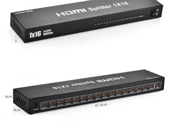 Bộ chia HDMI 1 ra 16 cổng chuẩn 1.4 hỗ trợ 4K@30Hz,3D, HDCP 1.4, CEC Ugreen 40218