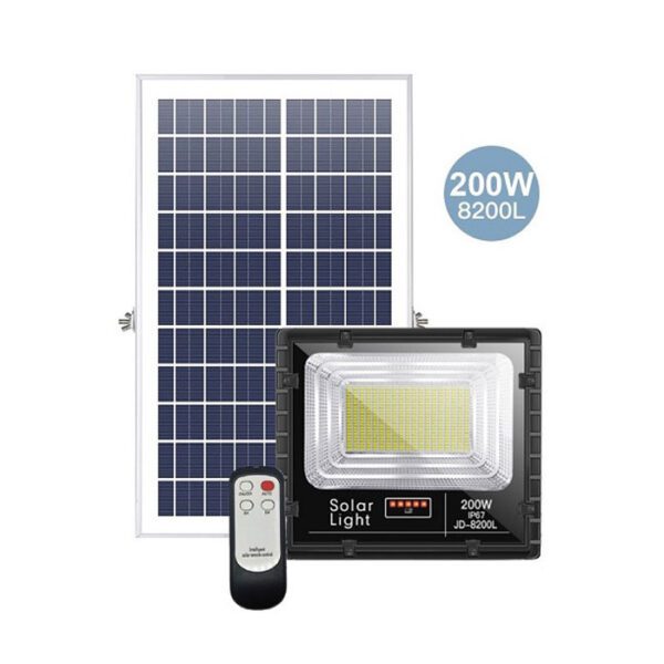 Đèn pha led năng lượng mặt trời JINDIAN JD-8200L 200W