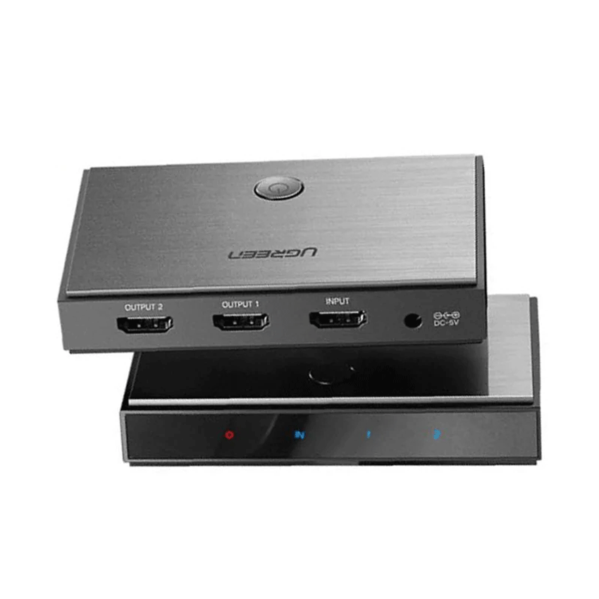 Bộ chia HDMI 2.0 ra 2 cổng hỗ trợ 4kx2k/60Hz chính hãng Ugreen 50707