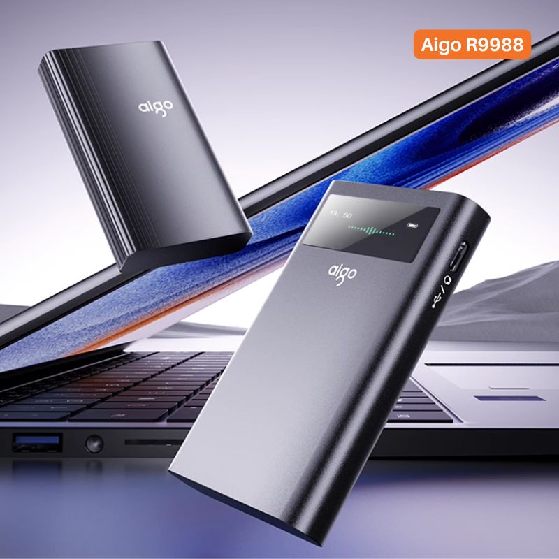 Máy ghi âm Aigo R9988  ghi âm 30 ngày - Lọc âm siêu tốt - Bảo mật File an toàn