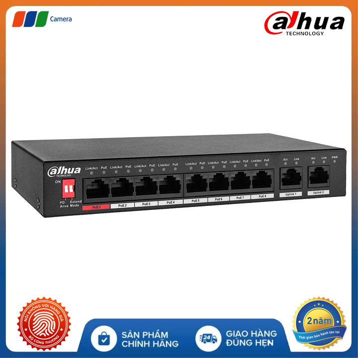 Trọn Bộ 6 Camera IP Có Dây Dahua ID6KM-2MP Full HD
