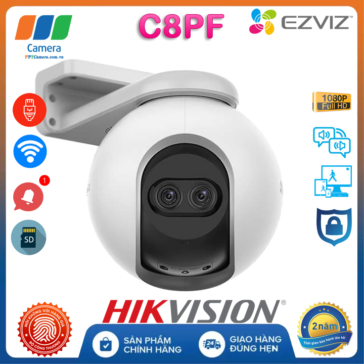 Trọn bộ Camera Hikvision C8PF Zoom quang 8X Full HD siêu nét
