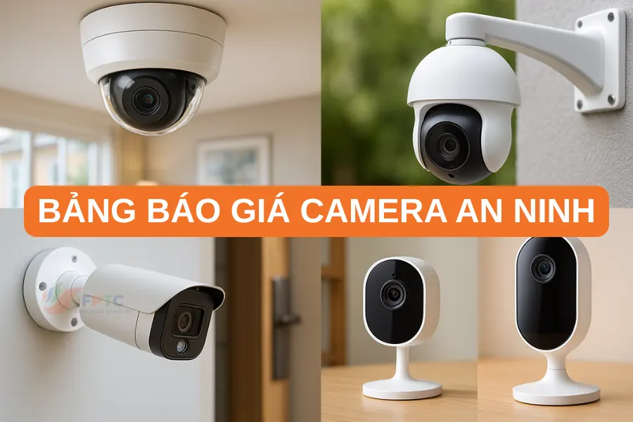 Bảng báo giá Camera An Ninh quan sát tại FPTC