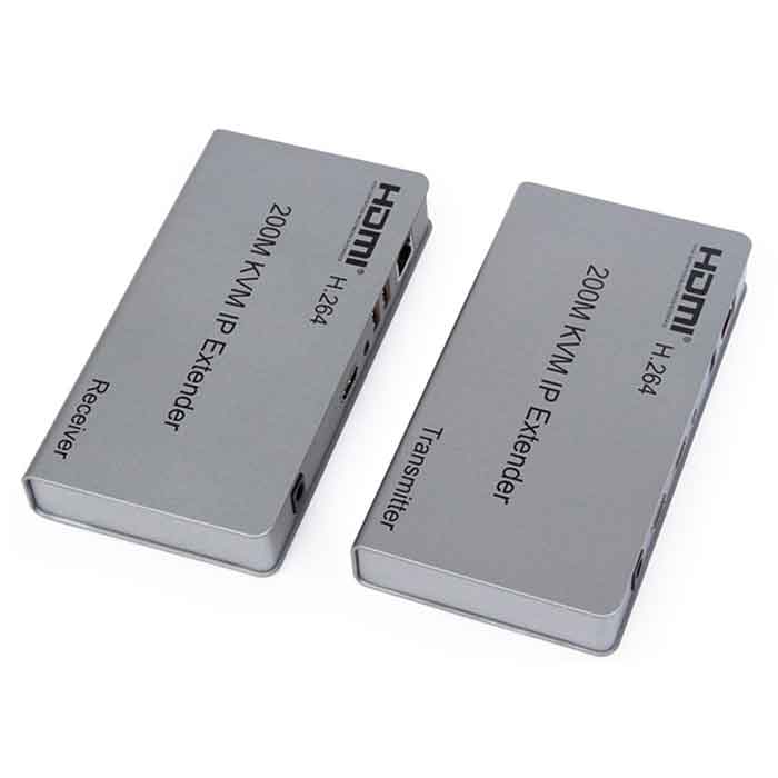 Kéo dài HDMI qua cáp LAN  200m - có cổng USB HDMI-ext 200m-USB