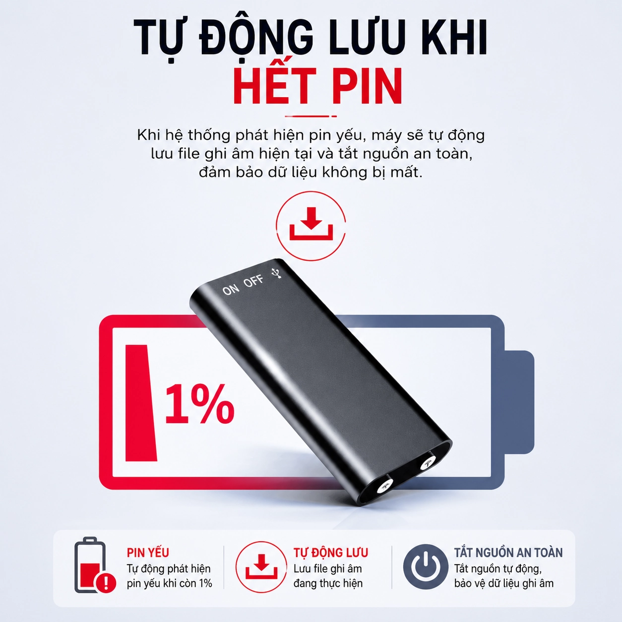 Máy Ghi Âm Mini Siêu Nhỏ Q21 16GB Chính Hãng, Ghi Âm Rõ Nét