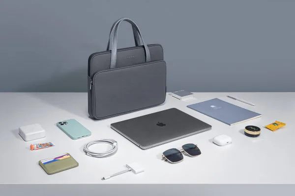 TÚI XÁCH TOMTOC (USA) BRIEFCASE PREMIUM FOR MACBOOK/ULTRABOOK 13”/14” (H21-C01) Màu Xanh