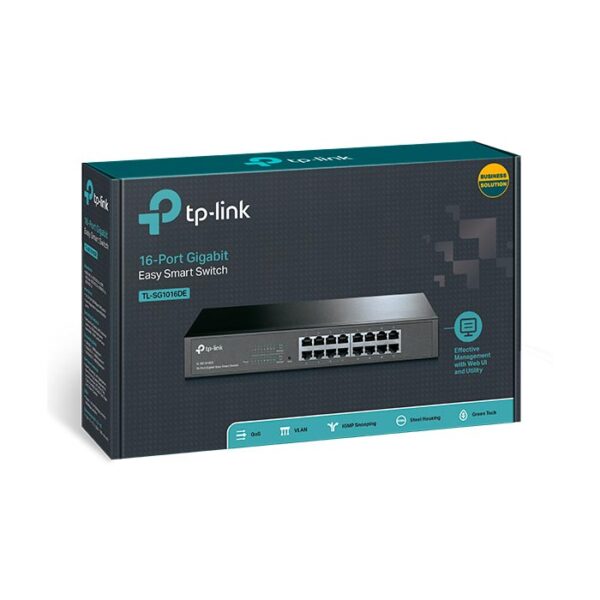 Easy Smart Switch 16 cổng Gigabit TP-LINK TL-SG1016DE