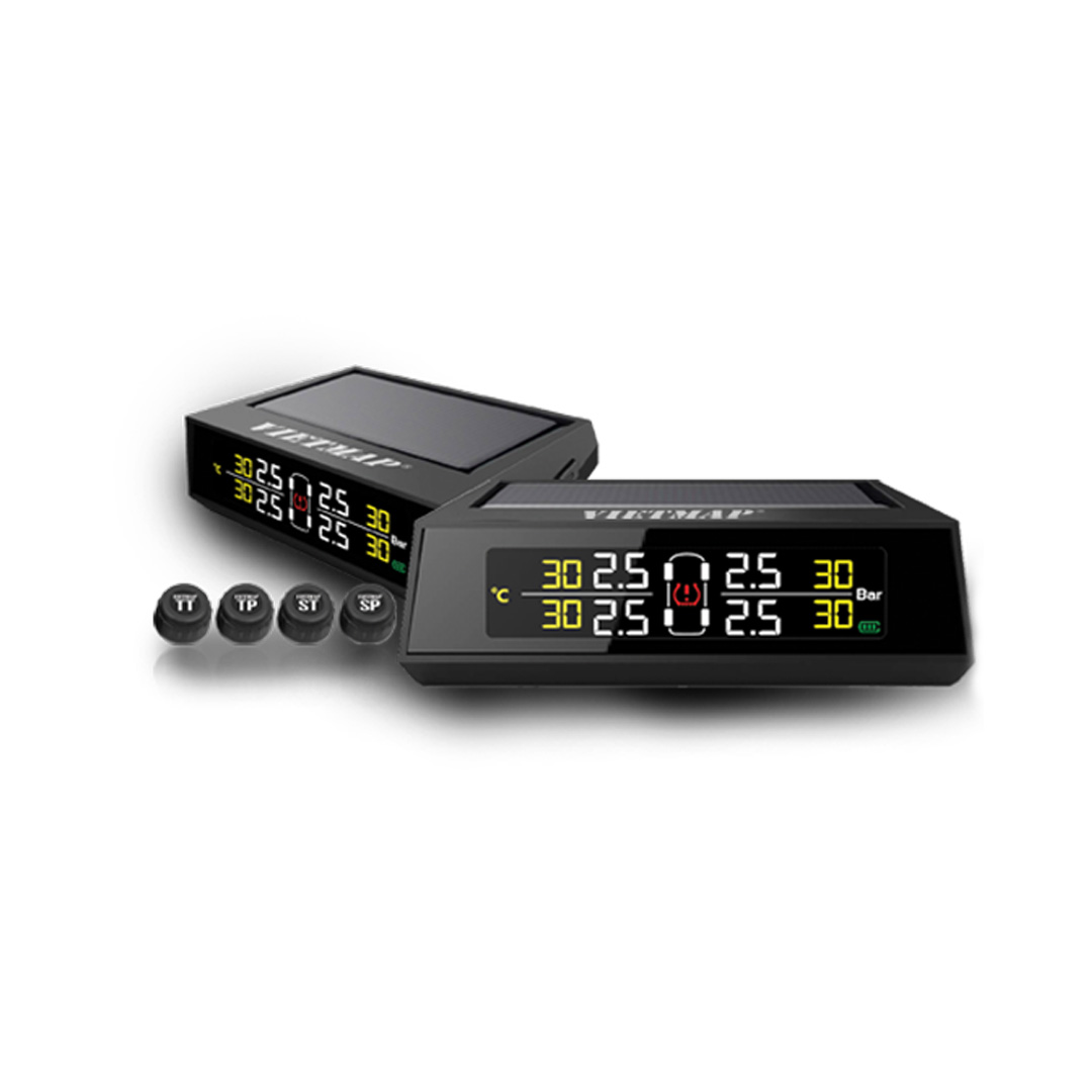 Thiết bị theo dõi áp suất lốp và nhiệt độ Vietmap TPMS V1 gắn ngoài dời độc lập