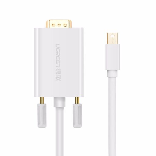 Cáp chuyển đổi Mini Displayport sang VGA dài 15m UGREEN MD103 10410 Màu Trắng