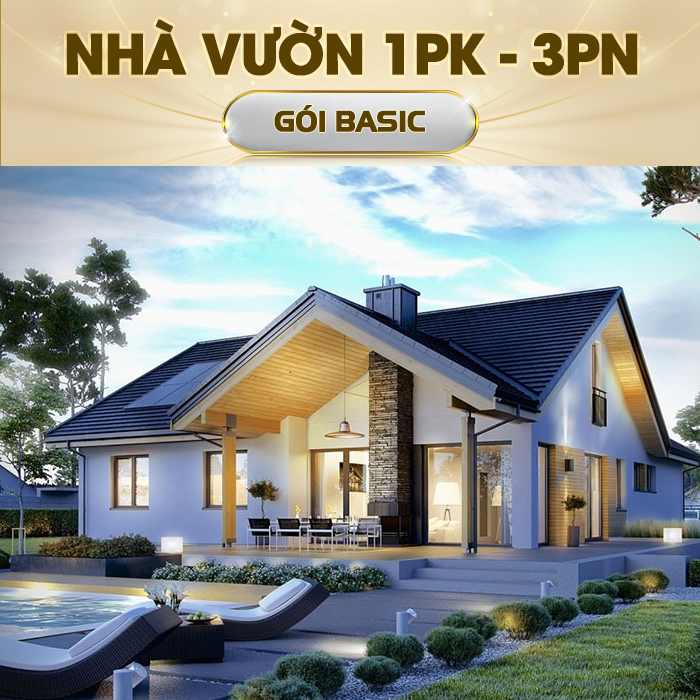 (Gói Basic) Nhà thông minh Lumi cho Nhà Vườn 1 phòng khách, 3 phòng ngủ