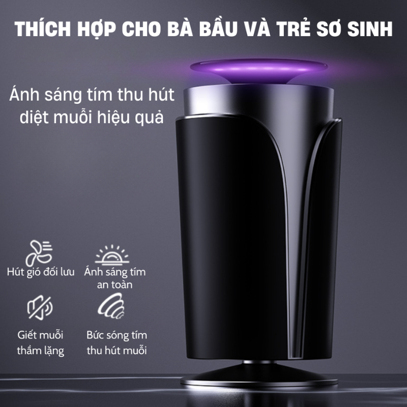 Đèn bắt muỗi GMAX có Camera siêu ẩn - Quay video 4K - Kết nối xem online từ xa