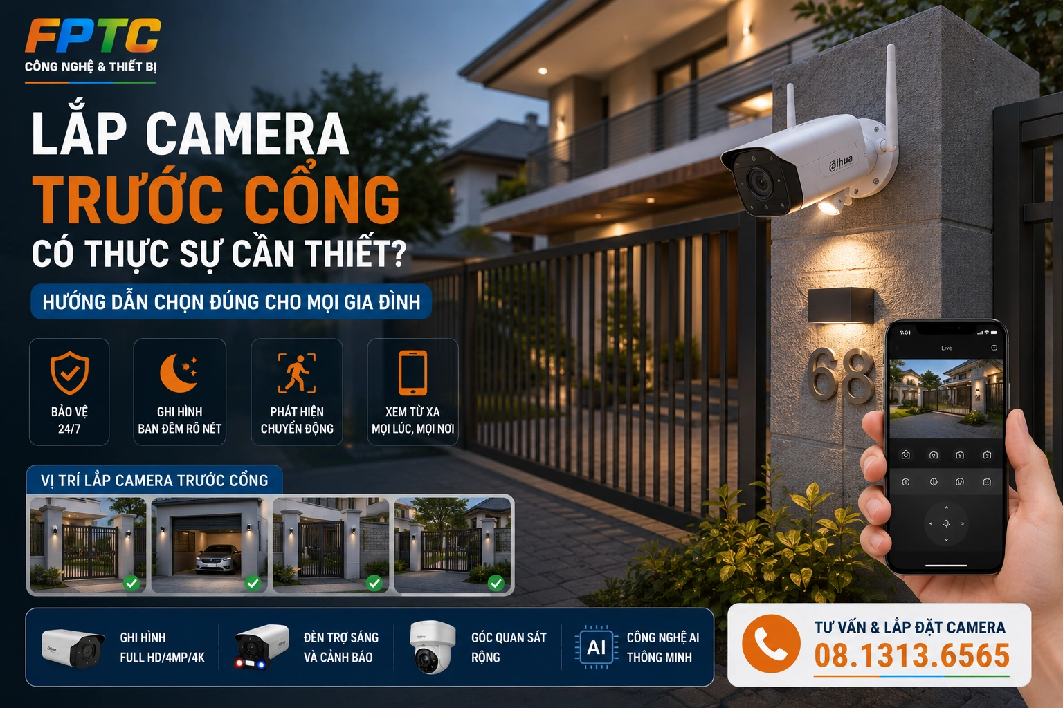 Lắp Camera Trước Cổng Có Thực Sự Cần Thiết? Kinh Nghiệm Chọn Đúng