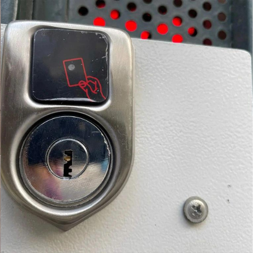 Bộ khóa cổng inox thẻ từ thông minh ST-SLIBASIC 2A Màu Bạc