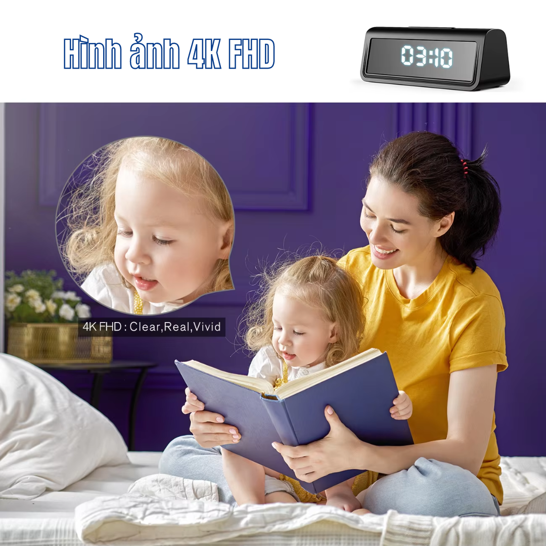 Camera Ngụy Trang đồng hồ T9 Pro WIFI mini 4K UHD WIFI