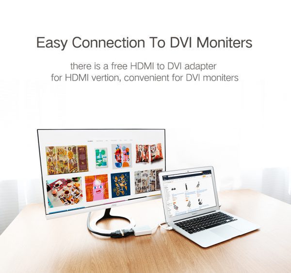 Bộ chuyển đổi USB 3.0 sang HDMI Ugreen 40229, hỗ trợ 2K