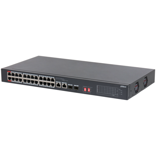 Switch PoE DAHUA DH-S3226-24ET-375 (24 PoE, 2 uplink Gigabit hoặc 2 SFP, 375W)