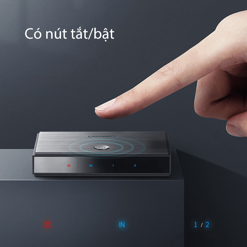 Bộ chia HDMI 2.0 ra 2 cổng hỗ trợ 4kx2k/60Hz chính hãng Ugreen 50707