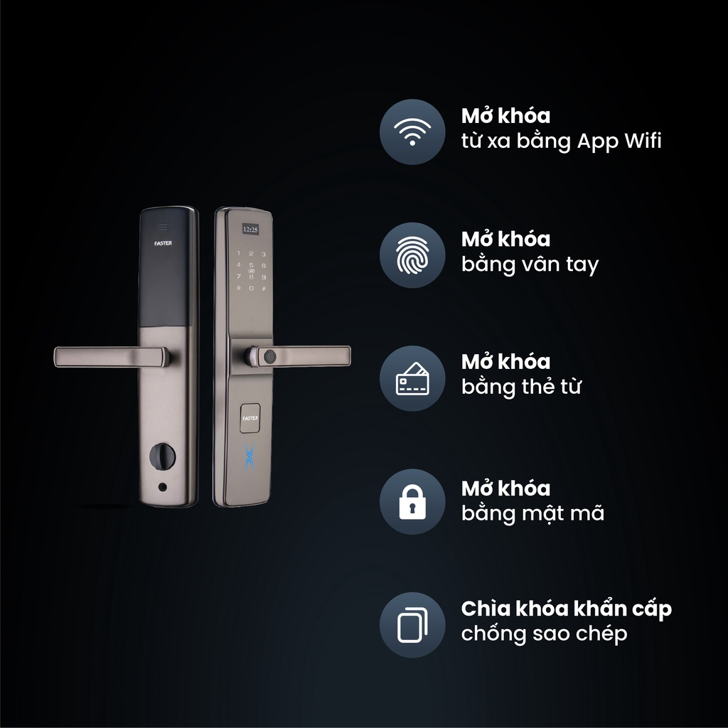 Khoá vân tay FS800APP- BR