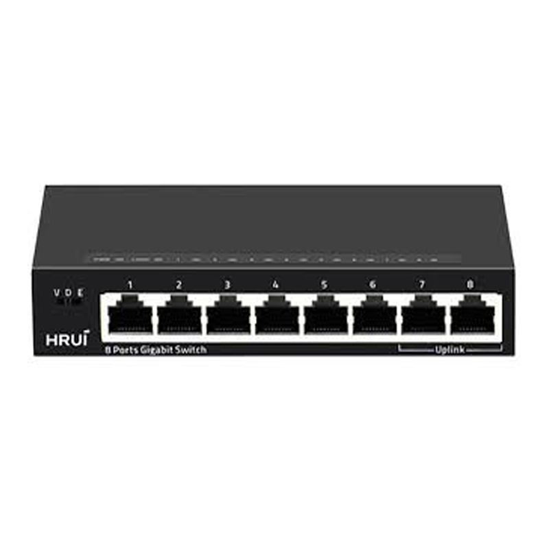 Switch Ethernet 8 cổng 10/100/1000M Hrui HR-SWG1080