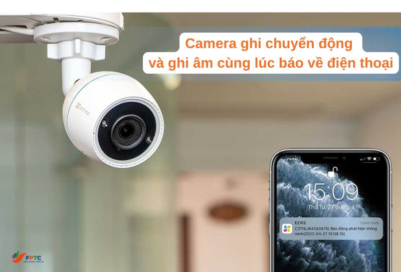 Camera có thể ghi âm và cảnh báo chuyển động cùng lúc được không?