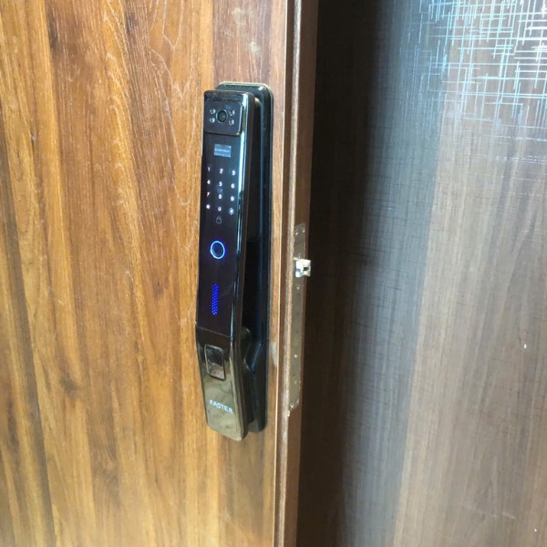 Khóa cửa chuông hình FS FS006 BG | Vân tay, thẻ từ, mật mã, App Wifi