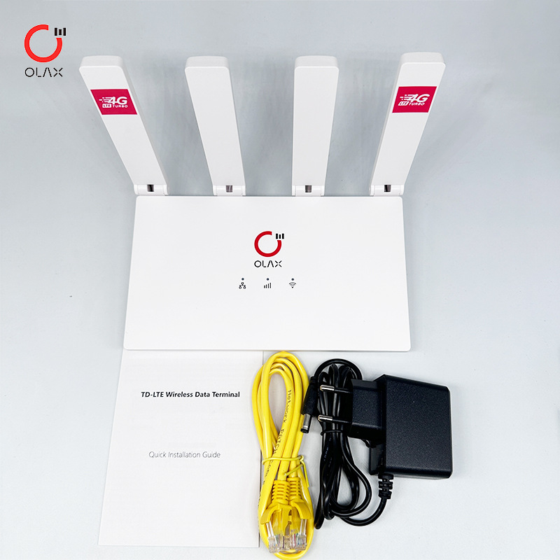 Bộ phát Wifi OLAX MC50 4G LTE Turbo, 4 Ăng Ten Ngoài , Kết Nối 10 Thiết Bị, Donwload: 150Mbps/ Upload :50Mbps