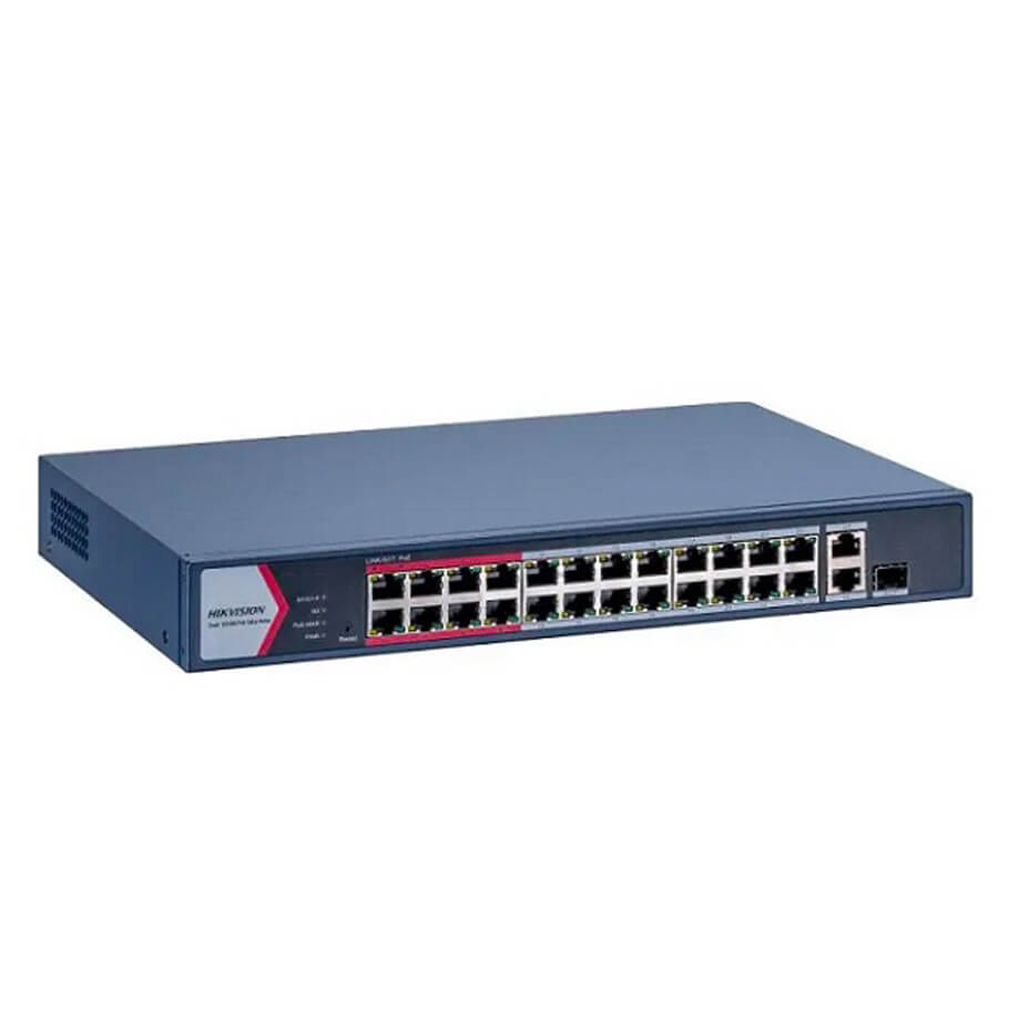 Switch mạng thông minh 24 cổng PoE HIKVISION DS-3E1326P-EI/M
