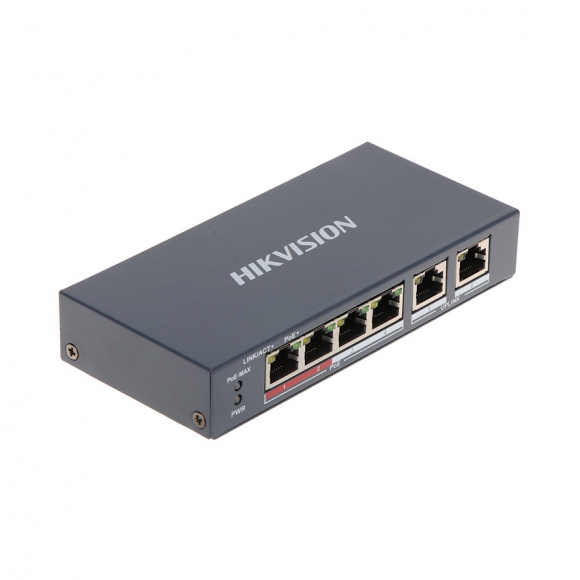 Switch mạng 4 cổng POE HIKVISION DS-3E0106P-E/M