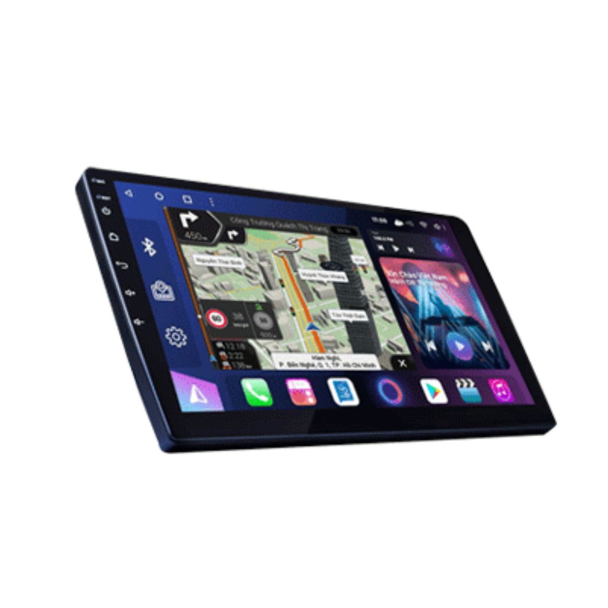 Màn hình giải trí QLED 9 inch/ 10 inch DVD Android ô tô VIETMAP DQ8 PRO RAM 4GB, DTS 48 kênh, Kết nối SIM 4G
