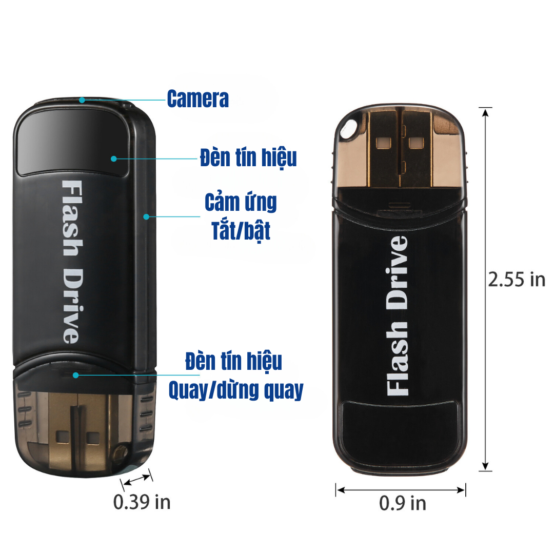 Camera USB K9S Video Full HD - Âm thanh rõ nét - Cảm ứng tắt bật - Siêu kín đáo