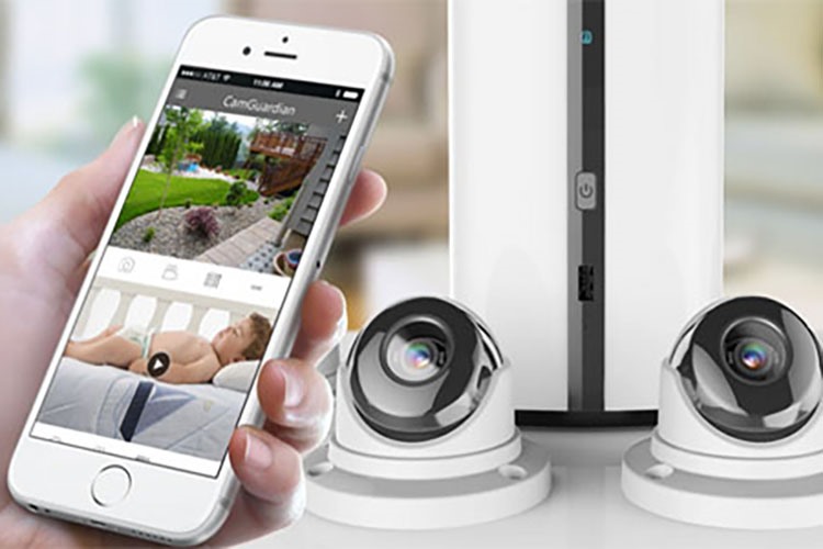 Sử dụng điện thoại để kiểm soát camera an ninh
