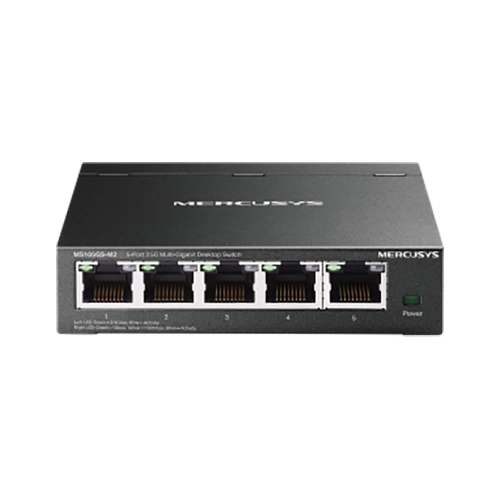 Switch chia mạng Mercusys MS105GS-M2 (5 cổng 2.5G, vỏ sắt)