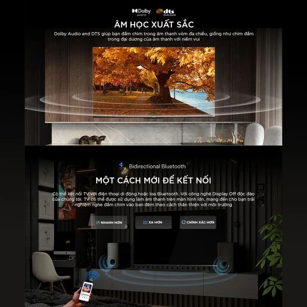 Google Tivi Coocaa 55 inch UHD 4K 55Y68 điều khiển giọng nói