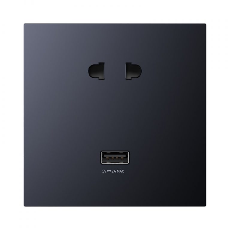 Ổ cắm ẩm tường Aqara Wall Socket H1 USB ( Gateway) Màu Đen